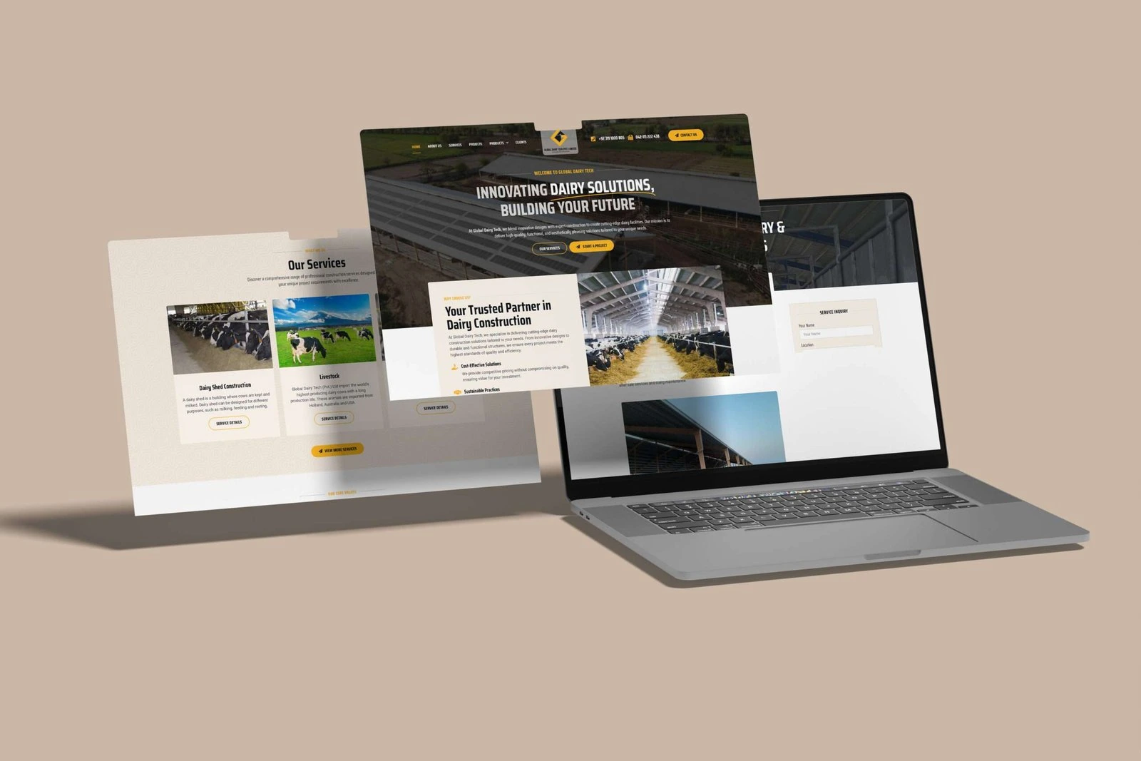 Full Globaldairytech website presentation
